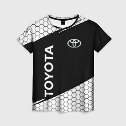 Футболка женская Toyota Sport соты, цвет: 3D-принт