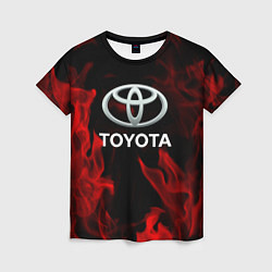 Женская футболка Toyota Red Fire