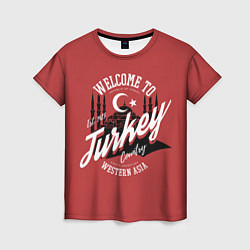 Женская футболка Турция - Turkey