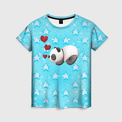 Футболка женская Сонная милая панда, цвет: 3D-принт