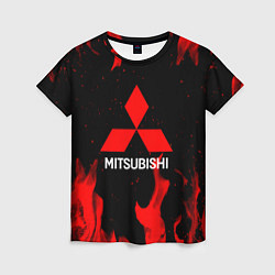 Женская футболка Mitsubishi Red Fire