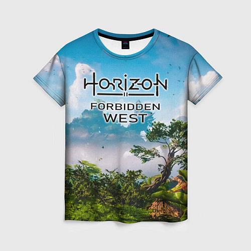 Женская футболка Horizon Forbidden West Хоризон Запретный Запад / 3D-принт – фото 1