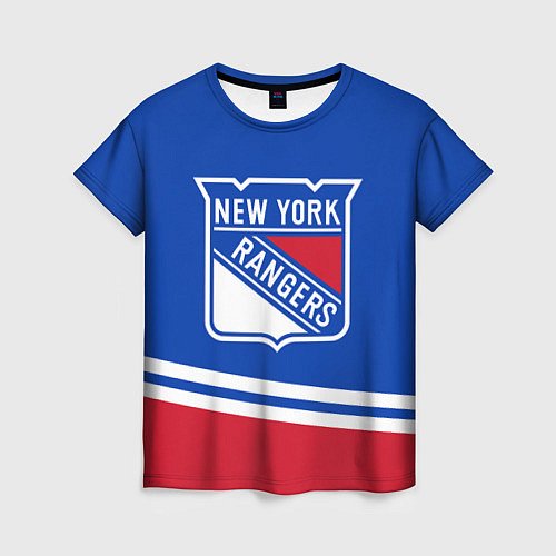 Женская футболка New York Rangers Нью Йорк Рейнджерс / 3D-принт – фото 1