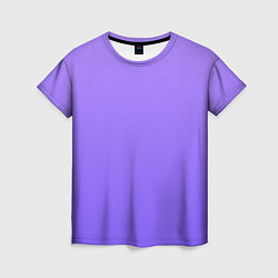 Футболка женская Красивый фиолетовый светлый градиент, цвет: 3D-принт