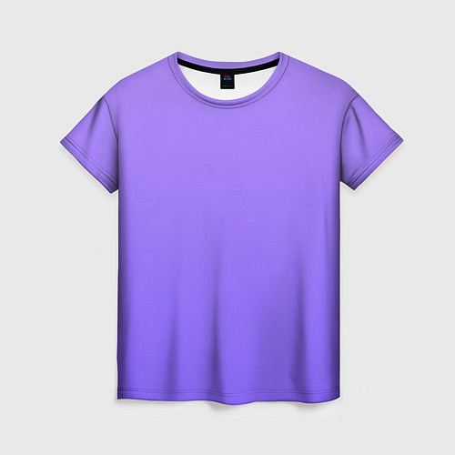 Женская футболка Красивый фиолетовый светлый градиент / 3D-принт – фото 1