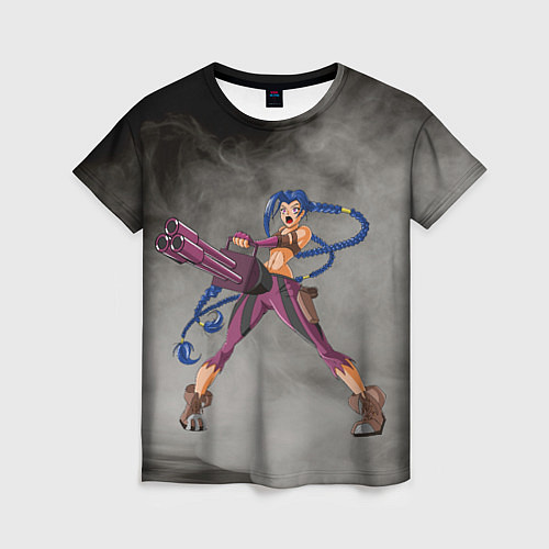 Женская футболка Jinx Netflix Arcane League of Legends by sexygirls / 3D-принт – фото 1