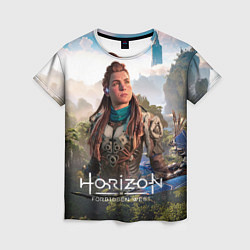 Футболка женская Aloy Элой Horizon, цвет: 3D-принт