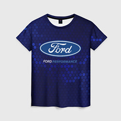 Футболка женская FORD - PERFORMANCE, цвет: 3D-принт