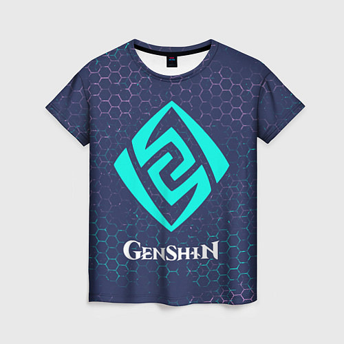 Женская футболка GENSHIN IMPACT - ГЕО Графика / 3D-принт – фото 1