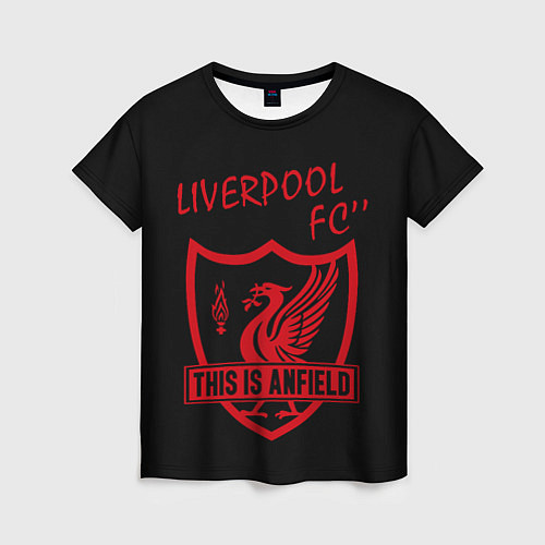 Женская футболка Liverpool Ливерпуль / 3D-принт – фото 1