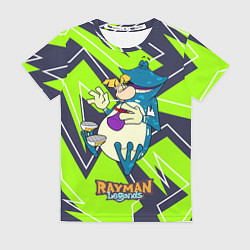 Женская футболка Rayman and globox