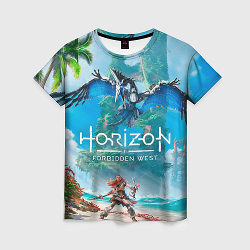 Женская футболка Horizon Запретный Запад Элой / 3D-принт – фото 1