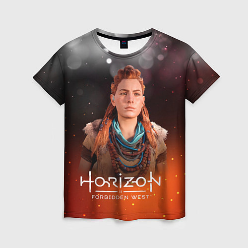 Женская футболка Horizon Fire Aloy / 3D-принт – фото 1