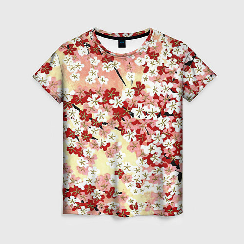 Женская футболка Цветущая весна / 3D-принт – фото 1