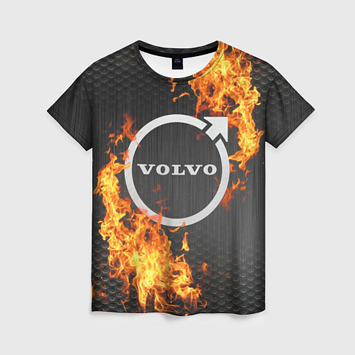 Женская футболка VOLVO - огонь! / 3D-принт – фото 1