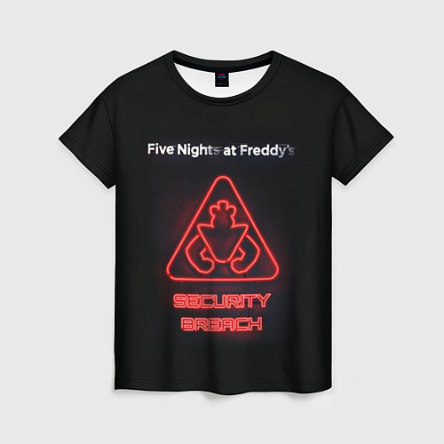 Женская футболка Five Nights at Freddys: Security Breach logo / 3D-принт – фото 1