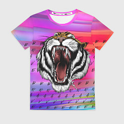 Женская футболка Brave tiger