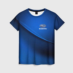 Женская футболка Subaru sport
