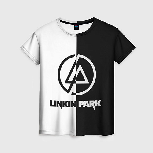 Женская футболка Linkin Park ЧБ / 3D-принт – фото 1