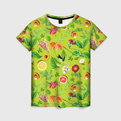 Женская футболка Летнее настроение - фрукты