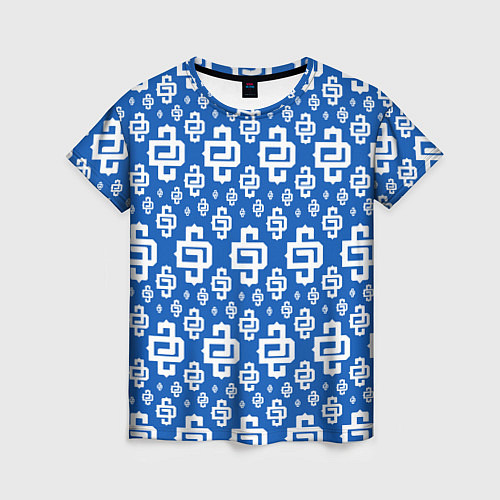 Женская футболка Blue Pattern Dope Camo Dope Street Market / 3D-принт – фото 1