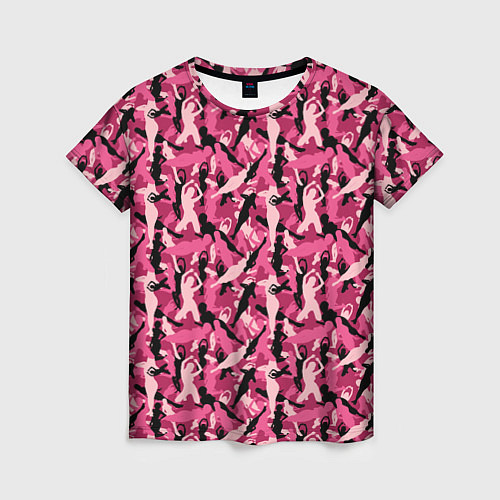 Женская футболка Стриптиз девушки / 3D-принт – фото 1