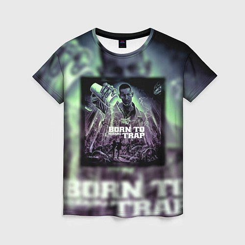 Женская футболка Born To Trap Kizaru Альбом Кизару / 3D-принт – фото 1