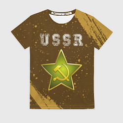 Женская футболка USSR - ЗВЕЗДА - Краска