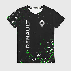 Женская футболка RENAULT брызги