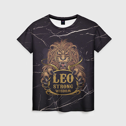 Женская футболка LEO! / 3D-принт – фото 1