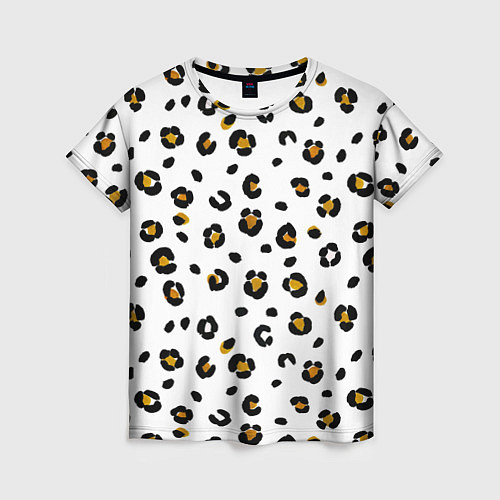 Женская футболка Пятна леопарда leopard spots / 3D-принт – фото 1