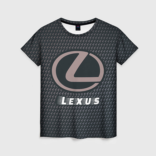 Женская футболка LEXUS Lexus - Карбон / 3D-принт – фото 1