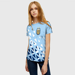 Футболка женская Сборная Аргентины футбол, цвет: 3D-принт — фото 2