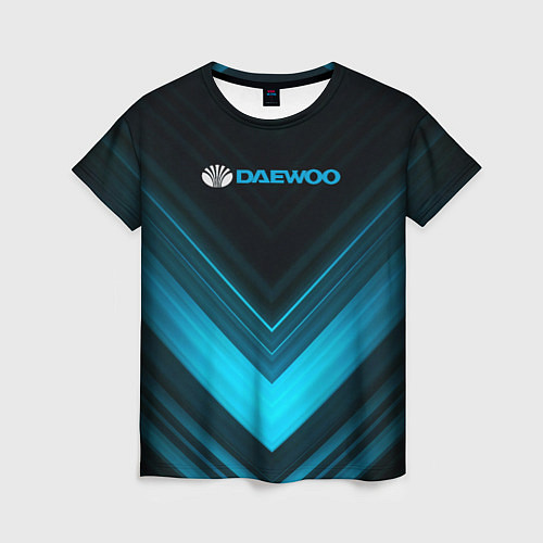 Женская футболка DAEWOO ДЭУ спорт / 3D-принт – фото 1