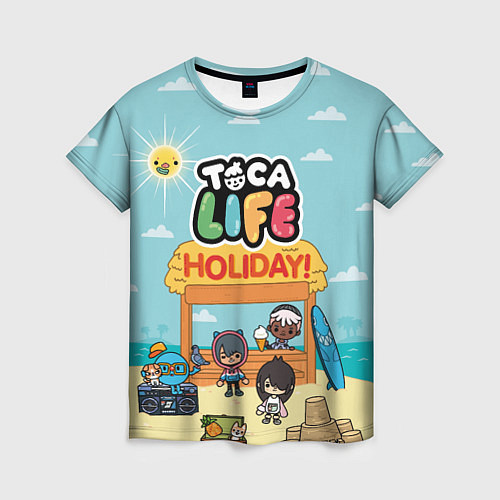 Женская футболка Toca Life Holiday! / 3D-принт – фото 1