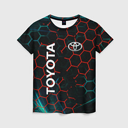 Женская футболка Toyota соты
