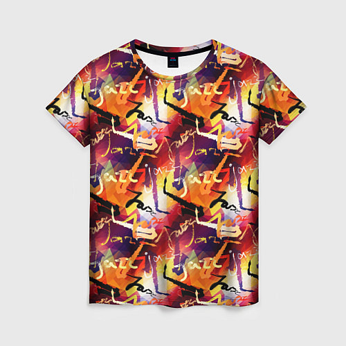Женская футболка Джазовая Музыка / 3D-принт – фото 1