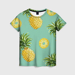 Женская футболка Большие ананасы