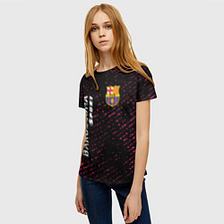 Футболка женская БАРСЕЛОНА Barcelona Sport - Потертости, цвет: 3D-принт — фото 2