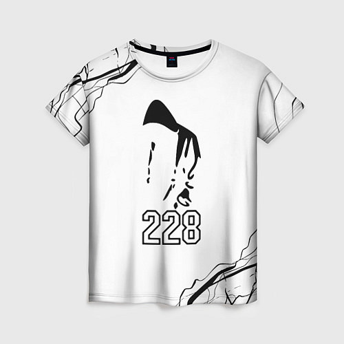 Женская футболка 228 rap / 3D-принт – фото 1