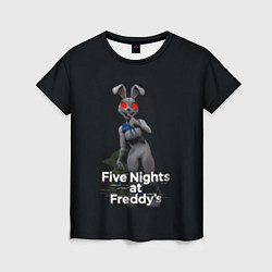 Футболка женская Five Nights at Freddys: Security Breach - кролик В, цвет: 3D-принт