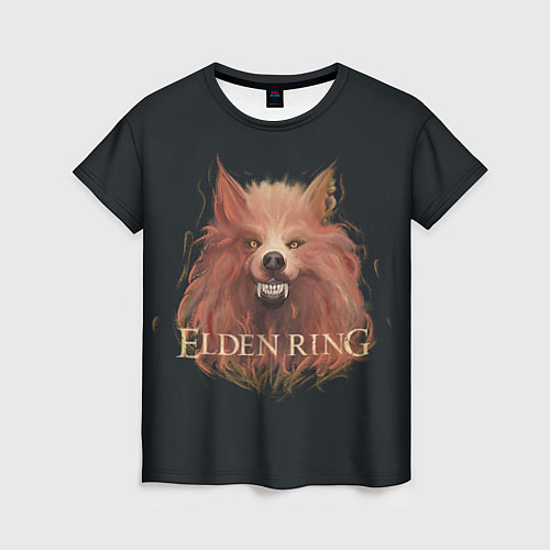 Женская футболка Алый волк из Elden Ring / 3D-принт – фото 1