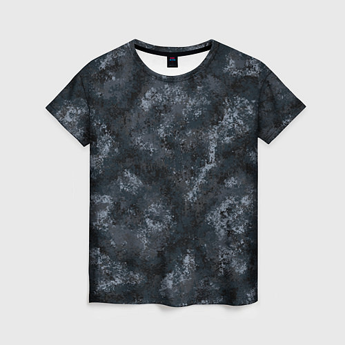 Женская футболка Камуфляж Паук Ночь / 3D-принт – фото 1
