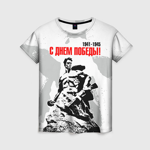 Женская футболка С Днем Победы! Защитник Сталинграда / 3D-принт – фото 1