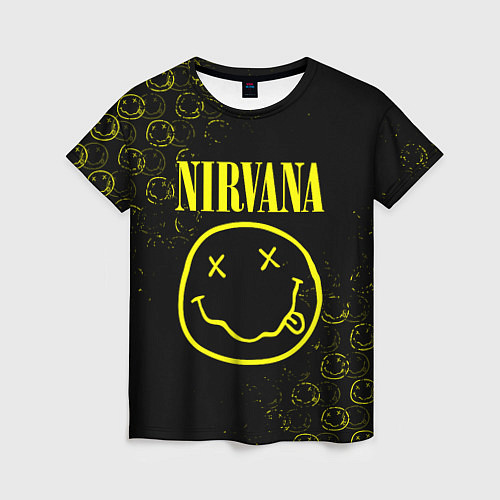 Женская футболка NIRVANA логотипы / 3D-принт – фото 1