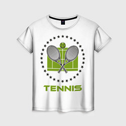 Футболка женская TENNIS Теннис, цвет: 3D-принт