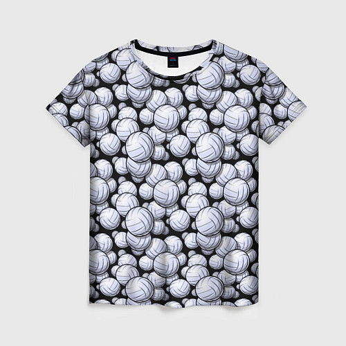 Женская футболка Волейбольные Мячи Volleyballs / 3D-принт – фото 1
