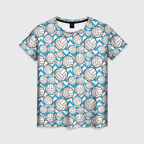 Женская футболка Мячи Волейбольные / 3D-принт – фото 1