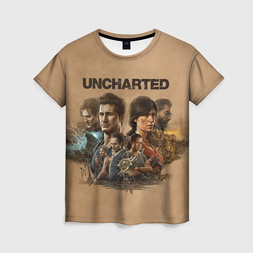 Женская футболка Uncharted Анчартед / 3D-принт – фото 1