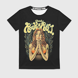 Женская футболка Святой Рок-н-Ролл